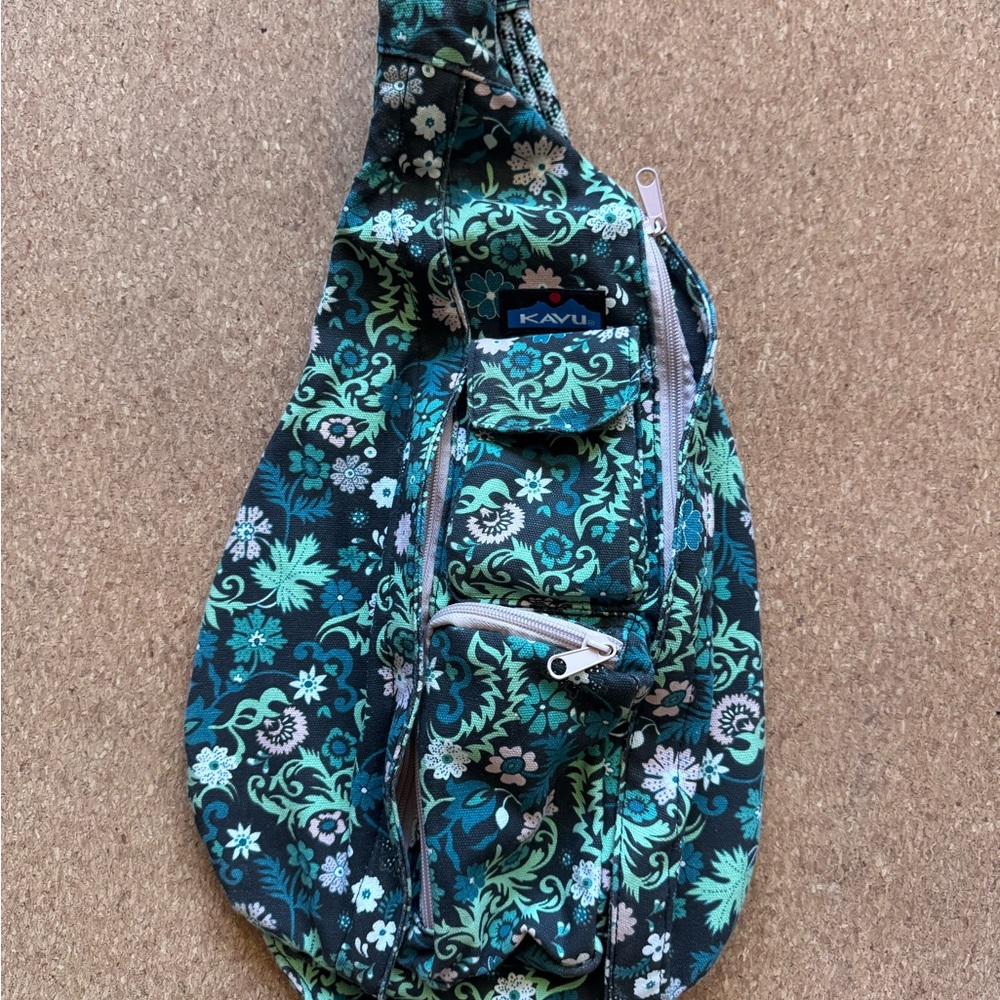 KAVU Teal and Black Interior Bag